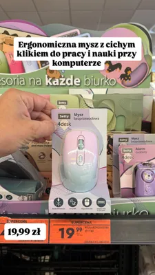 Mysz bezprzewodowa Setty 4desk promocja w Biedronka