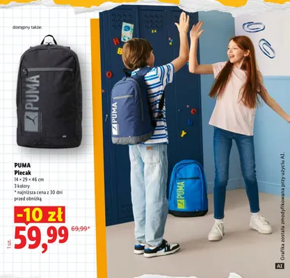 Plecak Puma promocja w Lidl