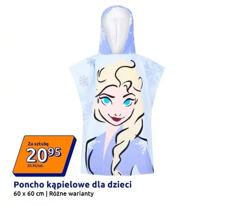 Poncho kąpielowe dla dzieci promocja w Action