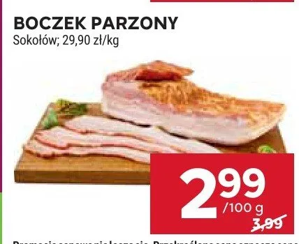 Boczek parzony promocja w Stokrotka