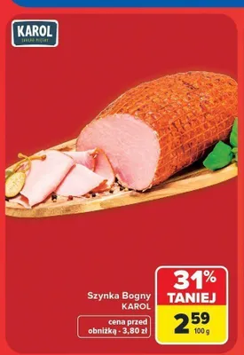 Szynka Bogny Karol promocja w Carrefour Market