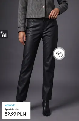 Spodnie slim promocja w Sinsay