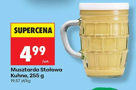 Musztarda Stołowa Kuhne promocja w Biedronka