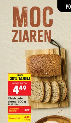 Chleb całe ziarno promocja w Biedronka