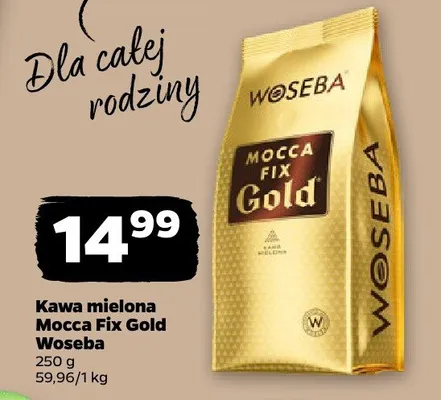 Kawa mielona Mocca Fix Gold promocja w Netto