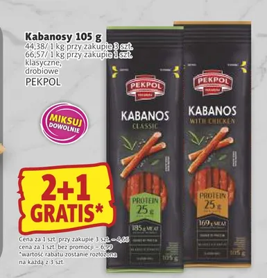 Kabanosy drobiowe Pekpol promocja w Prim Market