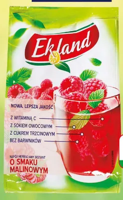 Napój herbaciany malina Ekland promocja w Dino