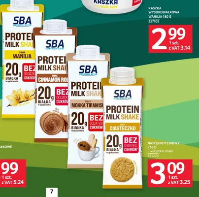 Napój Proteinowy Protein Milk Shake smak Cinnamon Roll Mlekovita SBA promocja w Selgros