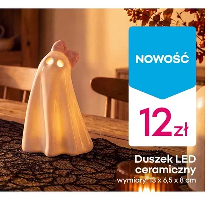 Duszek LED ceramiczny promocja w Pepco
