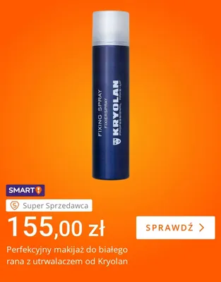 Utrwalacz makijażu Kryolan Fixing Spray promocja w Allegro