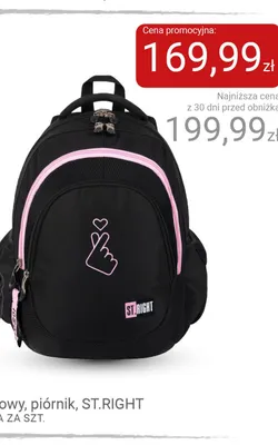 Plecak czterokomorowy ST.RIGHT promocja w Smyk
