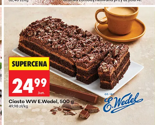 Ciasto WW E.Wedel promocja w Biedronka