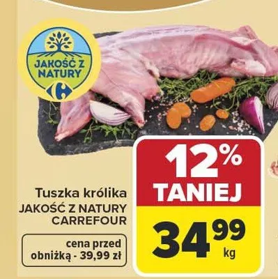 Tuszka królika promocja w Carrefour