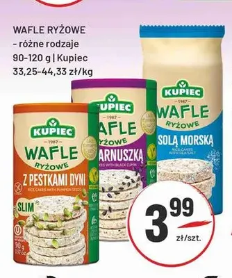 Wafle ryżowe Kupiec promocja w Sedal