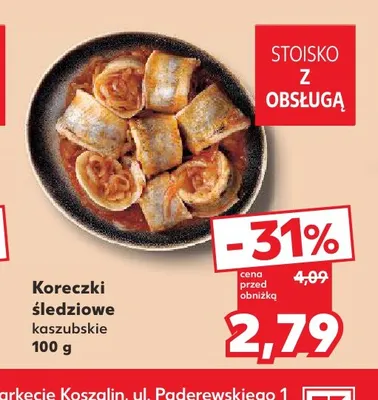 Koreczki śledziowe kaszubskie promocja w Kaufland
