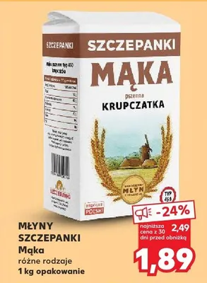 Mąka różne rodzaje promocja w Kaufland