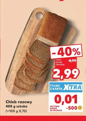 Chleb razowy promocja w Kaufland