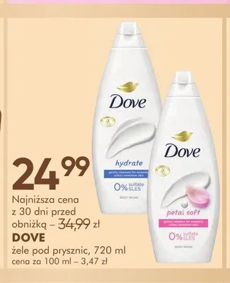 Żele pod prysznic DOVE promocja w Super-Pharm