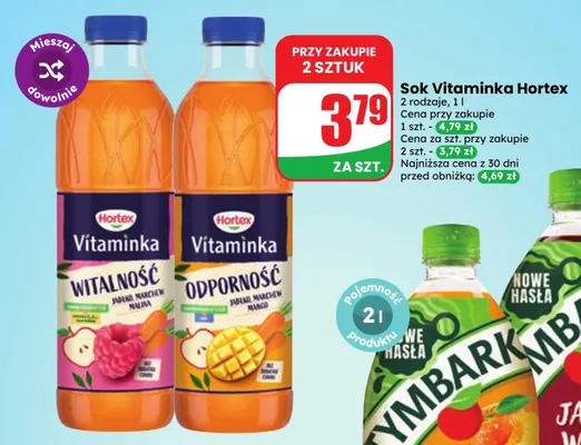 Sok Vitaminka Odporność Hortex promocja w Dino
