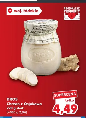 Chrzan z Osjakowa Dros promocja w Kaufland