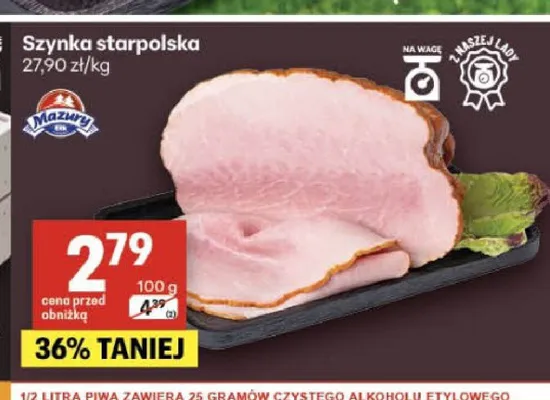 Szynka starpolska promocja w Delikatesy Centrum