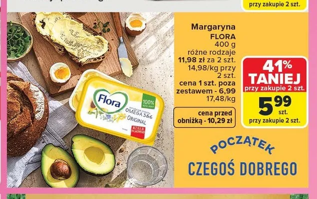 Margaryna Flora Original promocja w Carrefour