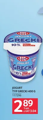 Jogurt typ grecki Mlekovita promocja w Selgros