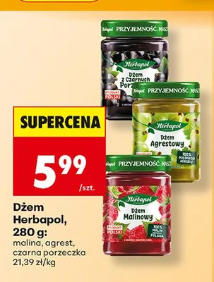 Dżem malinowy Herbapol promocja w Biedronka