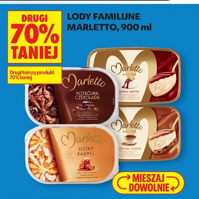 Lody familijne DRUGIE -70% promocja w Biedronka