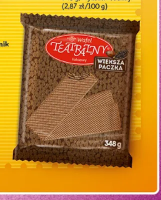 Wafel teatralny kakaowy Kopernik promocja w Auchan