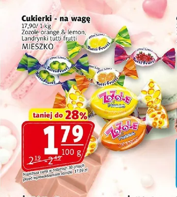 Cukierki na wagę Mieszko Zozole Orange & Lemon promocja w Prim Market