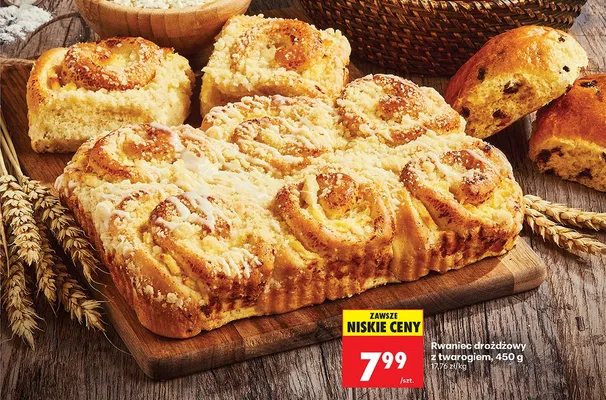 Rwaniec drożdżowy z twarogiem Piekarnia Biedronki promocja w Biedronka