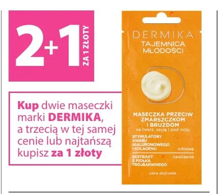 Maseczki do twarzy Dermika promocja w Hebe