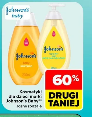 Płyn do mycia ciała i włosów dla dzieci Johnson's Baby Top-to-Toe promocja w Carrefour
