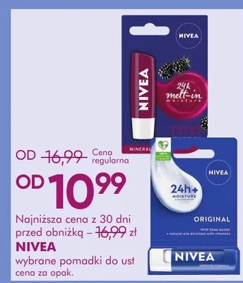 Pomadka do ust nivea promocja w Super-Pharm