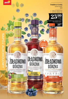 Żołądkowa Gorzka agrest z miętą promocja w POLOmarket