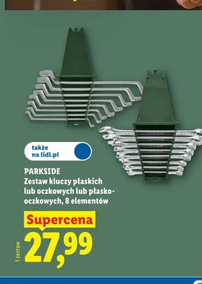 Zestaw kluczy płaskich Parkside 8-pak promocja w Lidl