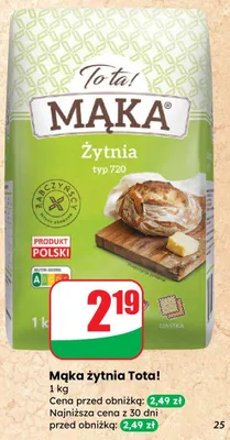 Mąka żytnia promocja w Dino