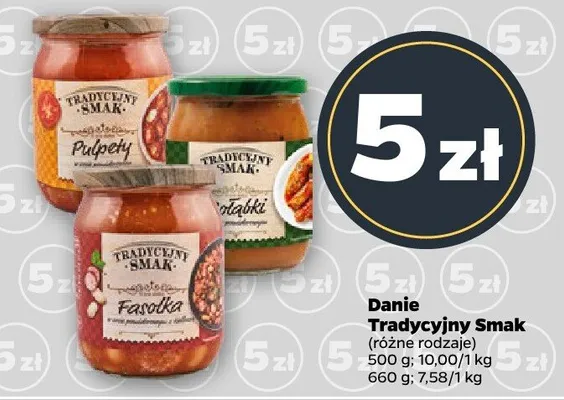 Danie Tradycyjny Smak różne rodzaje promocja w Netto