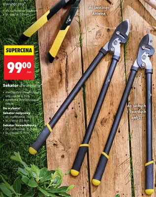 Sekator dwuręczny nożycowy Gerlach 74,5cm promocja w Biedronka