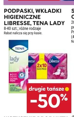 Podpaski, wkładki higieniczne Libresse promocja w Stokrotka