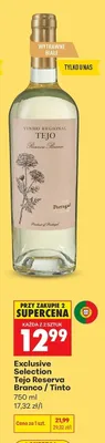 Wino czerwone wytrawne Exclusive Selection Tejo Reserva Tinto promocja w Biedronka