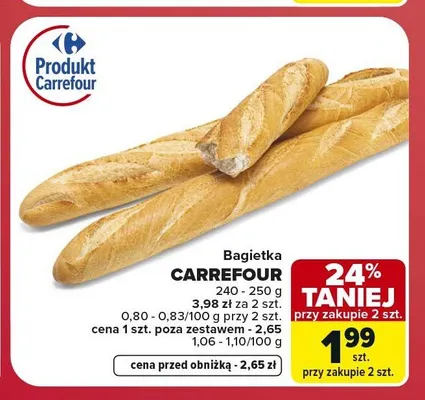 Bagietka Carrefour promocja w Carrefour