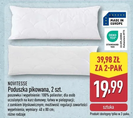 Poduszka pikowana, 2 szt. promocja w Aldi