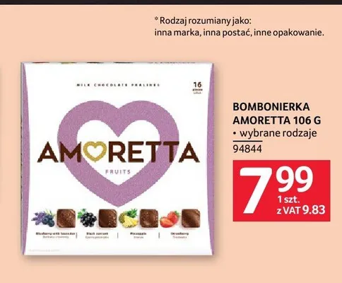 Bombonierka Amoretta 106g promocja w Selgros