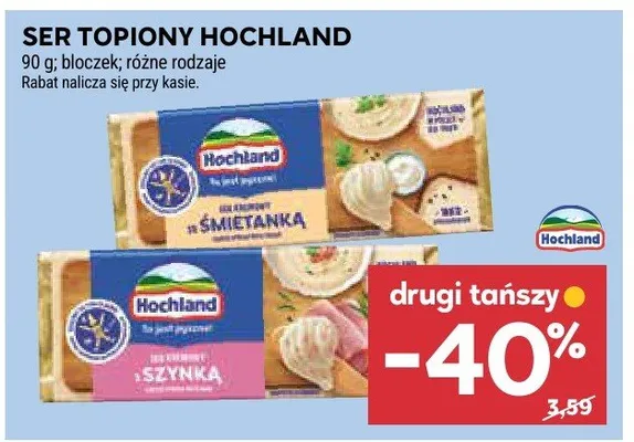 Ser topiony Hochland różne rodzaje promocja w Stokrotka