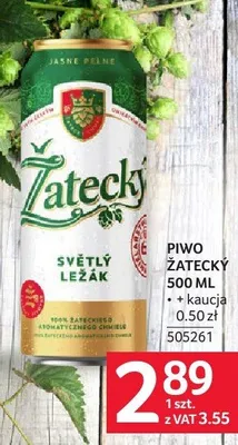 Piwo Żatecky 500ML promocja w Selgros