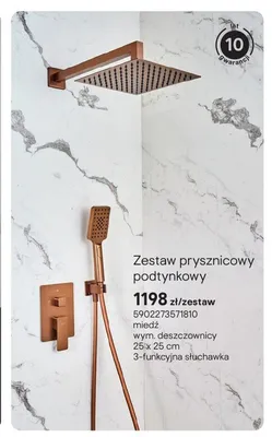 Zestaw prysznicowy podtynkowy Valvex Harris promocja w Castorama