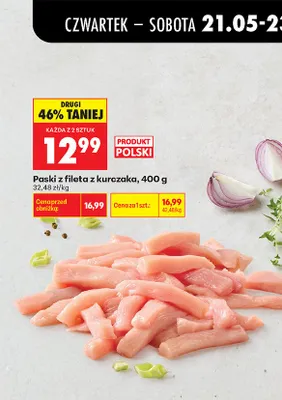 Paski z fileta z kurczaka promocja w Biedronka