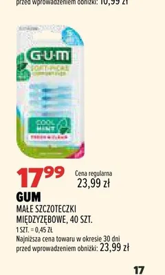 Małe szczoteczki międzyzębowe GUM promocja w Drogerie Natura
